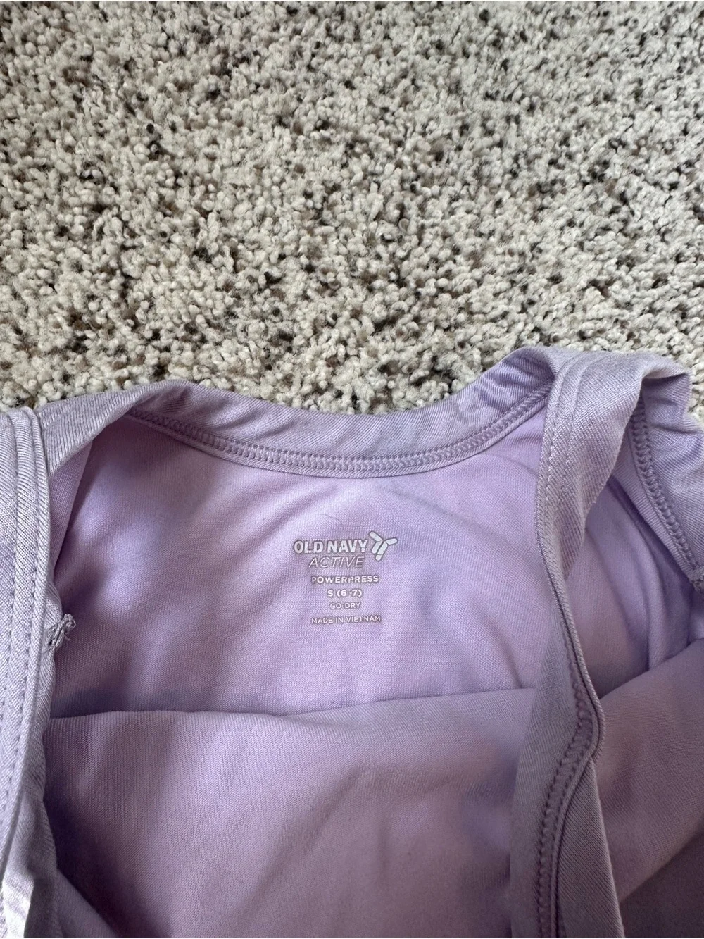 Old Navy pair Lavender and Hot Pink active Tank Dresses with shorts under- Girl